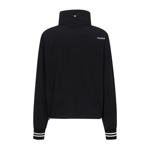 Half Zip-up Anorak Jumper Black