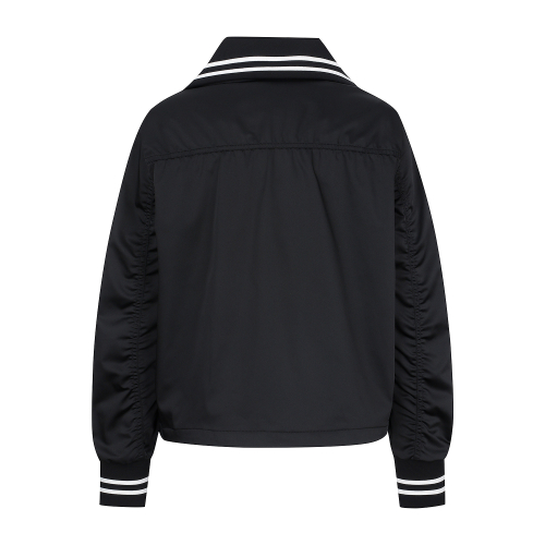 Collar Knit Point Jumper Black