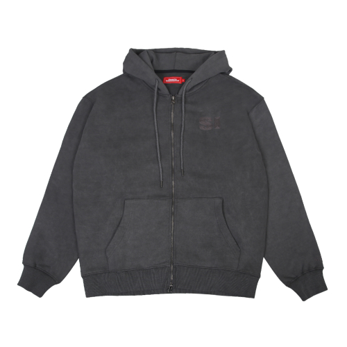 PUBG ESPORTS COLLECTION PIGMENT HOODIE ZIP UP (DARK GREY)