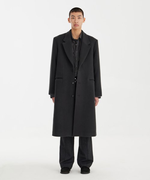Chesterfield Coat - Charcoal Grey