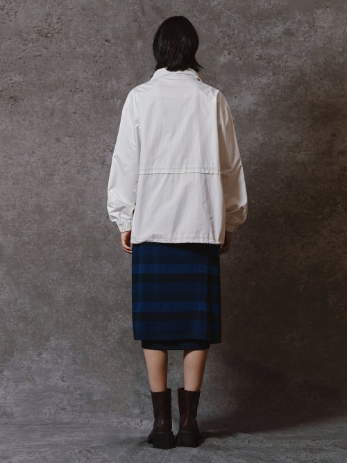 BIG POCKET STITCH JACKET - OFF WHITE