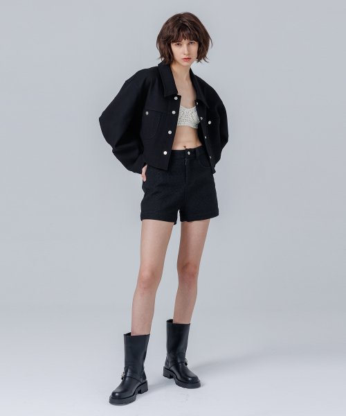 Crop Jacket Black
