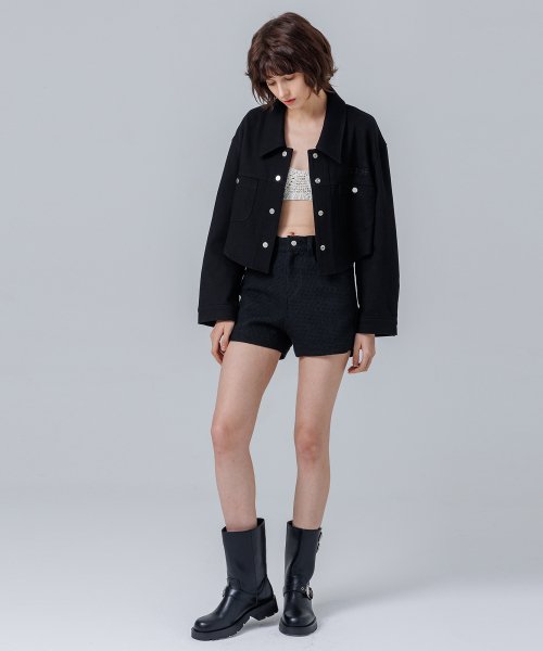 Crop Jacket Black