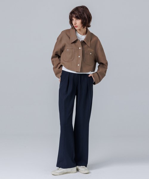 Crop Jacket Brown