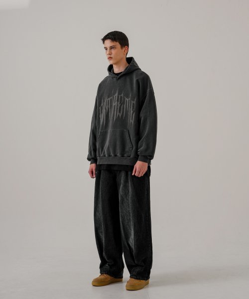 Wide DenimPants Black EZLP6745