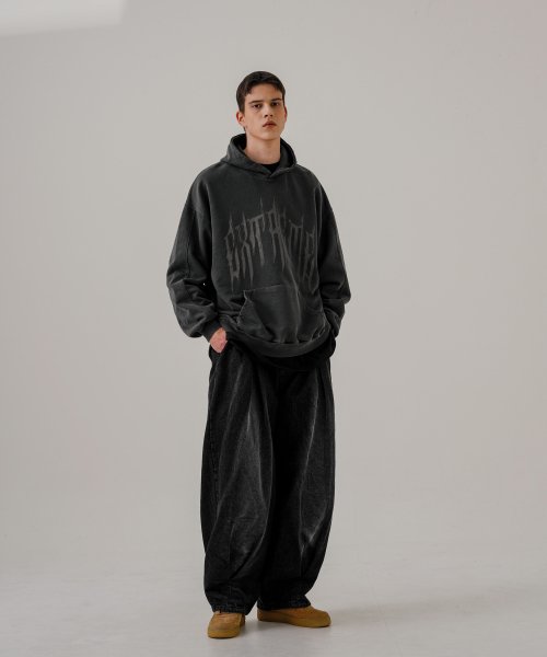 Wide DenimPants Black EZLP6745