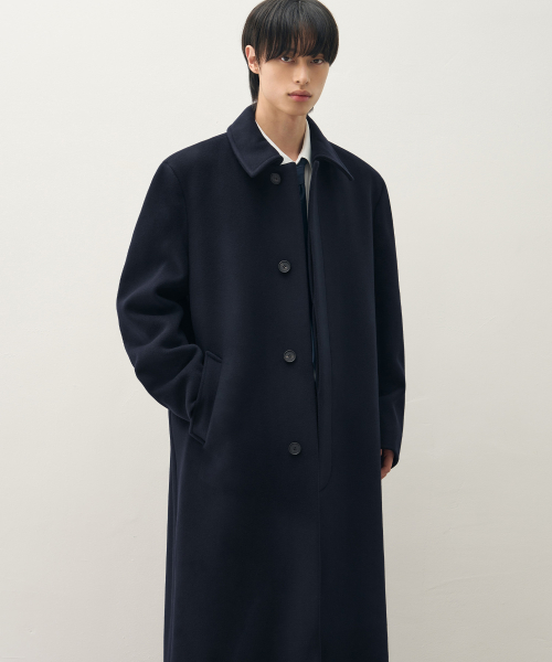 Wool Coat [NAVY]