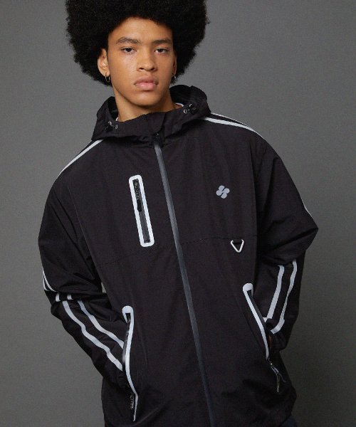 Adidas reflective windbreaker top jacket