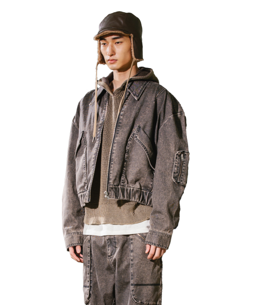 M-ZIPPER JACKET / BLACK