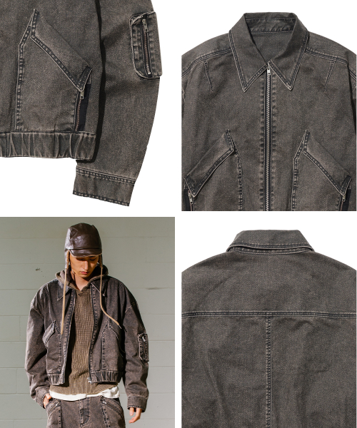 M-ZIPPER JACKET / BLACK