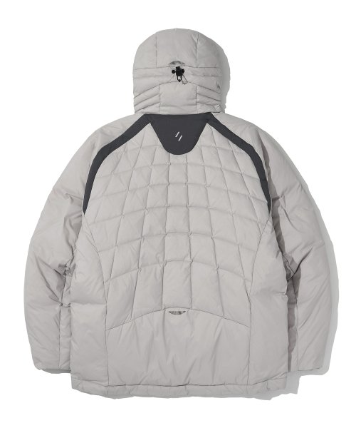 SHIELD DOWN HOOD JACKET LIGHT GRAY WOL039