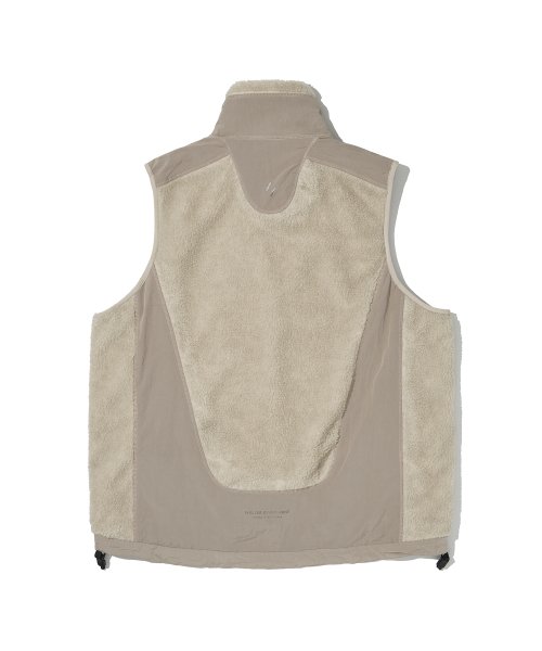 CHEST HOLEPOCKET FLEECE VEST CREAM WOL049