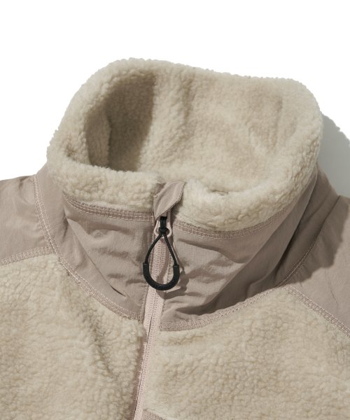 CHEST HOLEPOCKET FLEECE VEST CREAM WOL049