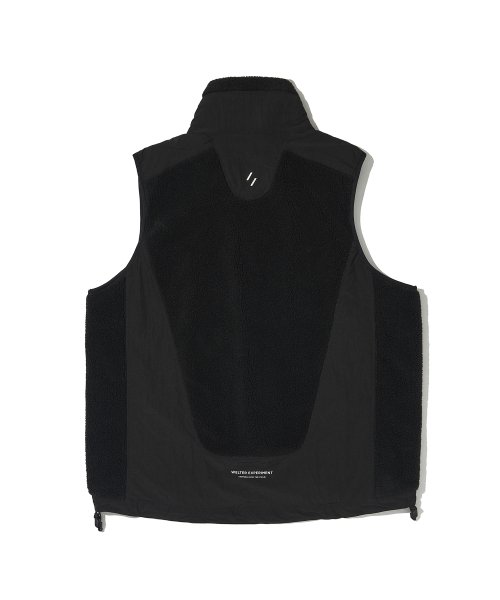 CHEST HOLEPOCKET FLEECE VEST BLACK WOL050