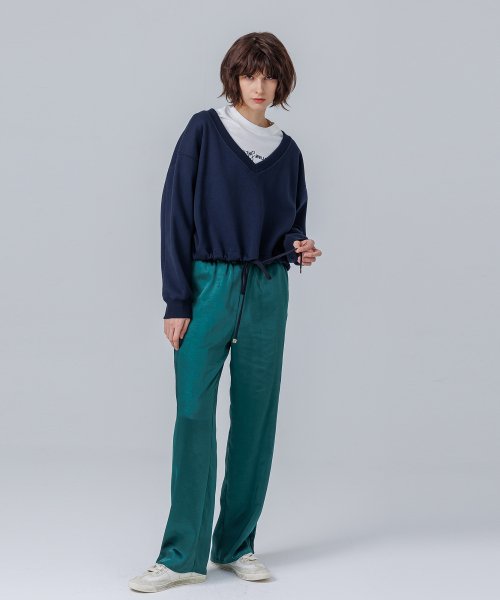 V-neck Shirt Navy