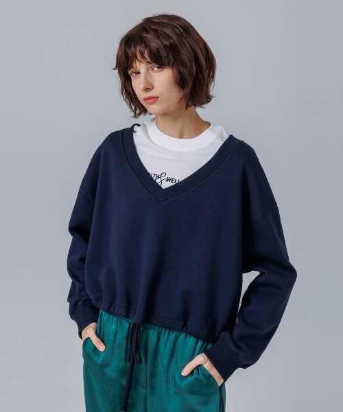 V-neck Shirt Navy