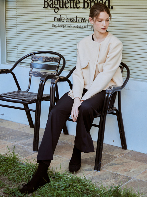 Basic slim boots cut pants