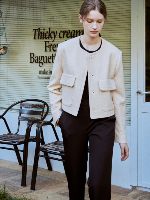 Basic slim boots cut pants