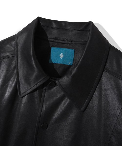 Painting Crack Leather Shouldering Jacket J24