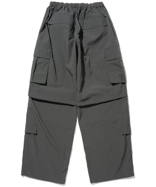 MUSINSA | NOT4NERD W Parachute Nylon Cargo Pants - Charcoal
