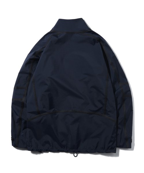 WOL027_3LAYER SEAMSEALING STAND SHELL JACKET_Navy