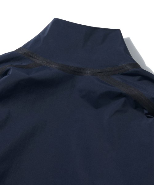 WOL027_3LAYER SEAMSEALING STAND SHELL JACKET_Navy