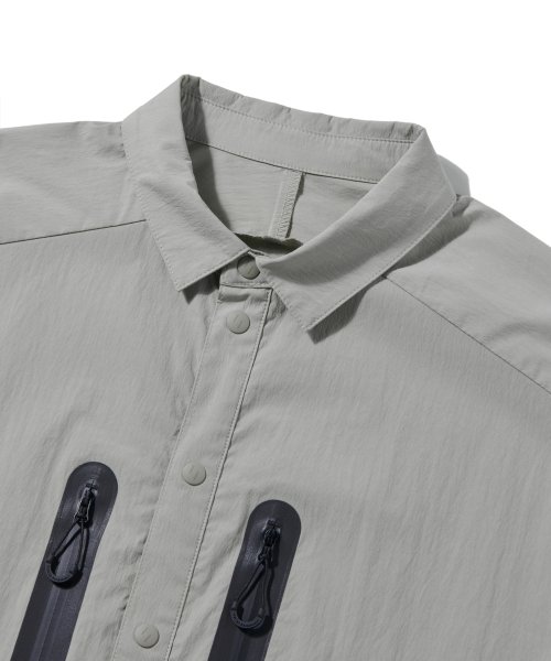 WCL007_LIGHT REFLECTION POCKET SHIRTS_Warm Gray