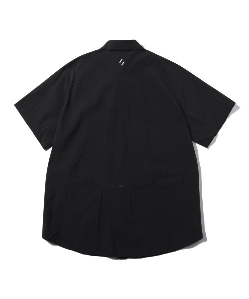 WCL011_LIGHT REFLECTION POINT HALF SHIRTS_Black