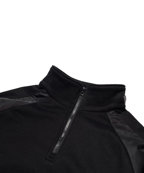 BREATH HALF ZIPUP - BLACK
