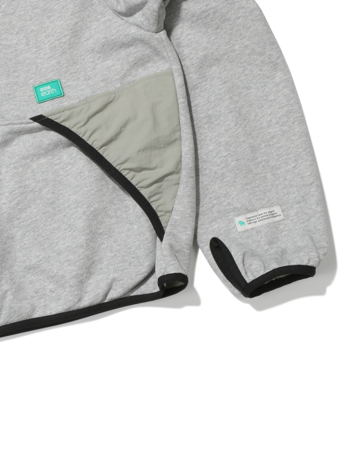 Худи с тканой нашивкой Melange Grey