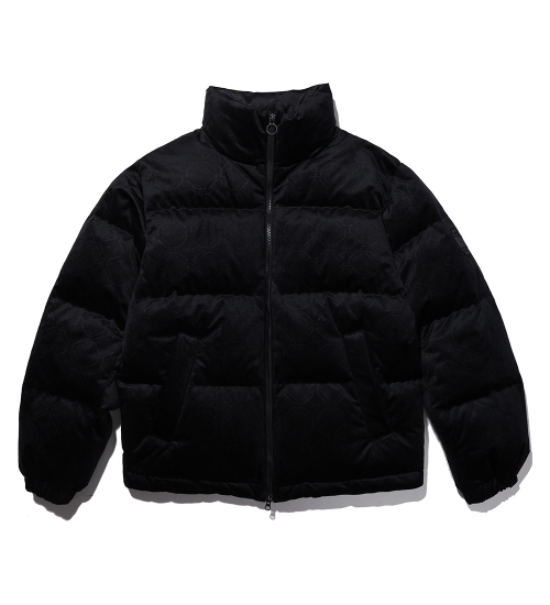 Пуховик UFC Monogram Relaxed Fit Velour Goose Down Black U1DJT4301BK