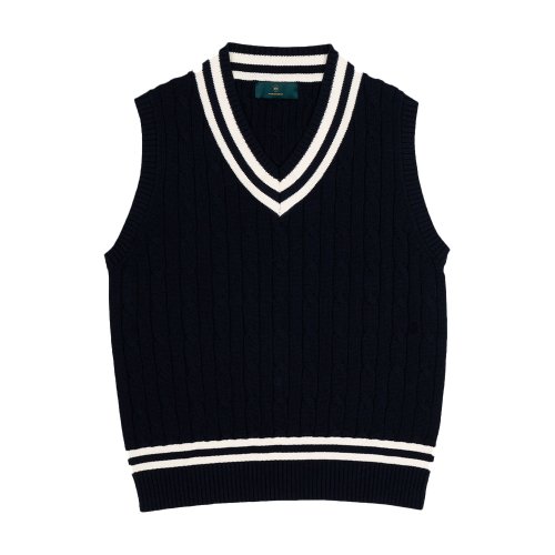 Жилетка Preppy с V-вырезом Navy