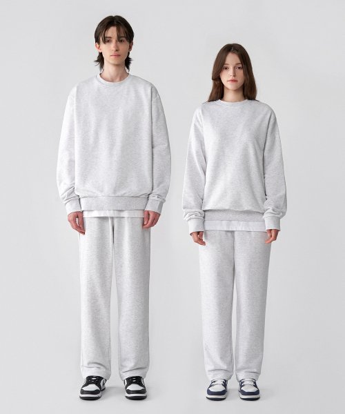 Базовый свитшот Soft Terry White Melange