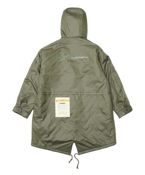 ZIPPER OVERSIZED FISHTAIL PARKA KHAKI