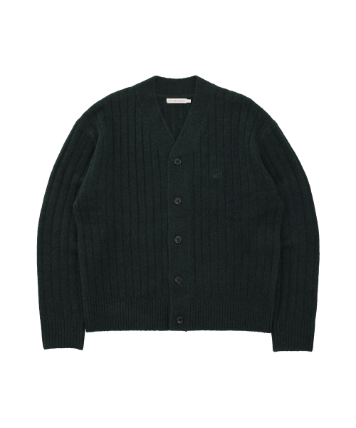 RIB V-NECK CARDIGAN [3 COLOR]
