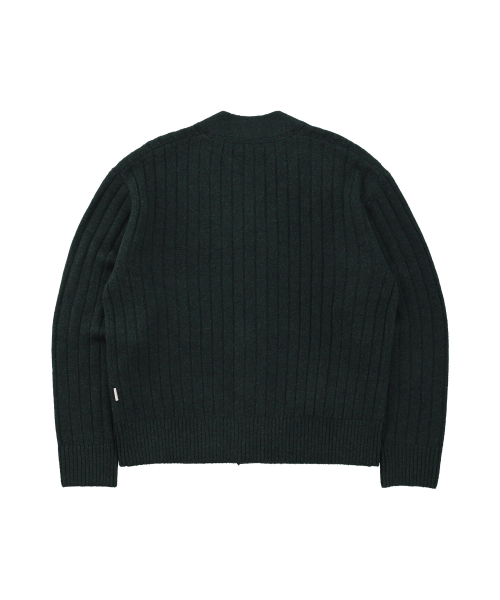 RIB V-NECK CARDIGAN [3 COLOR]