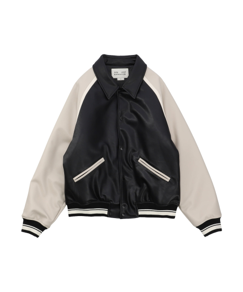 LEATHER VASITY JUMPER [2 COLOR]