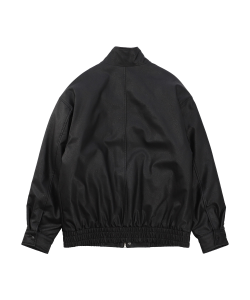 LEATHER JUMPER [2 COLOR]