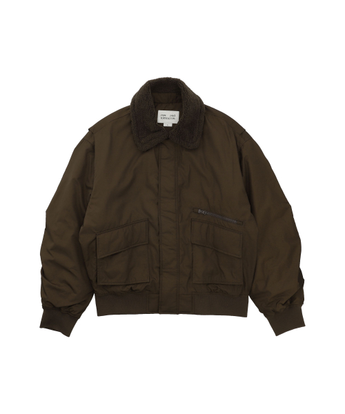 COLLAR PADDED JUMPER [2 COLOR]