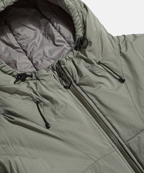 Insulated Hiking Jacket Grey Olive