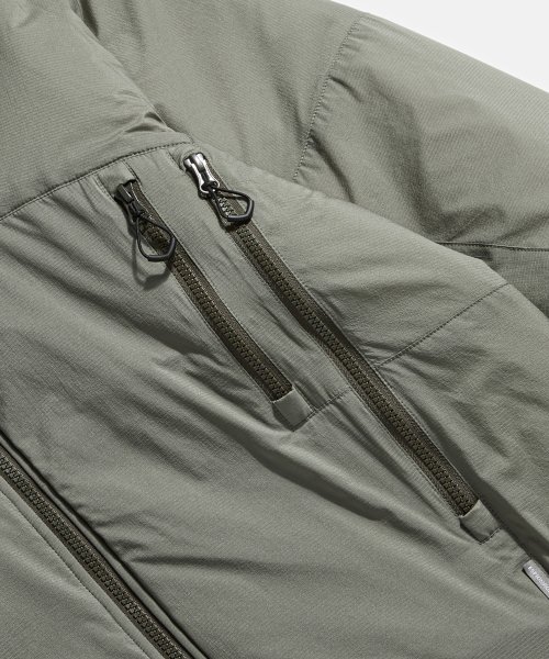 Insulated Hiking Jacket Grey Olive