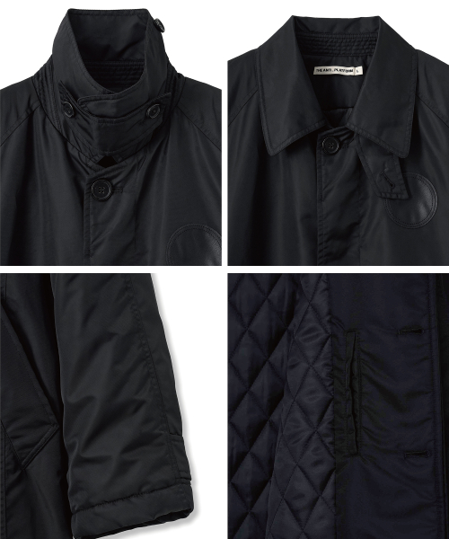 Утепленное пальто макси (Black)