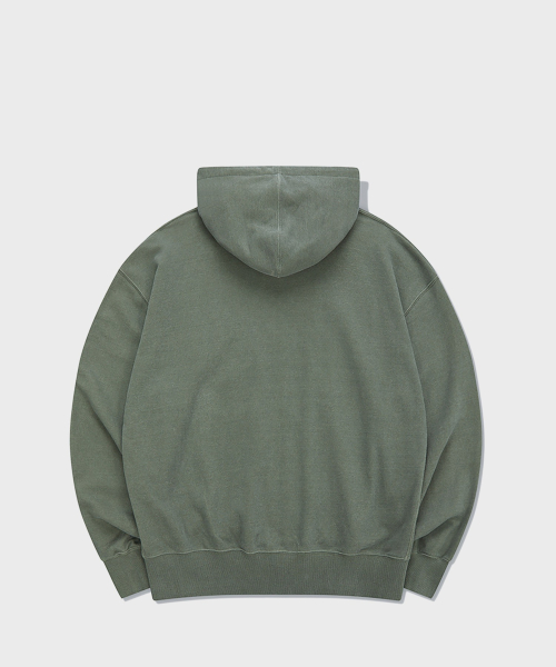 Худи на молнии с архивным логотипом Faded Gray