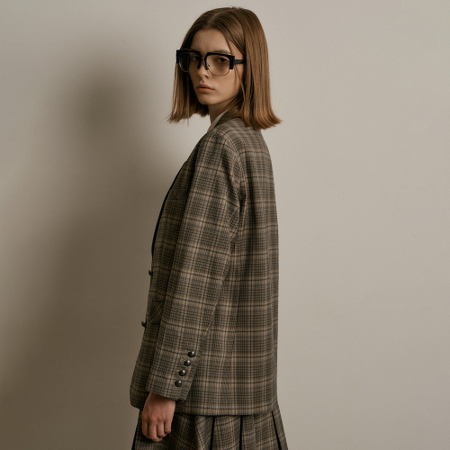 WD_Intellectual plaid set_Jacket