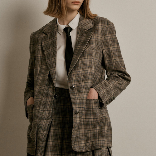 WD_Intellectual plaid set_Jacket