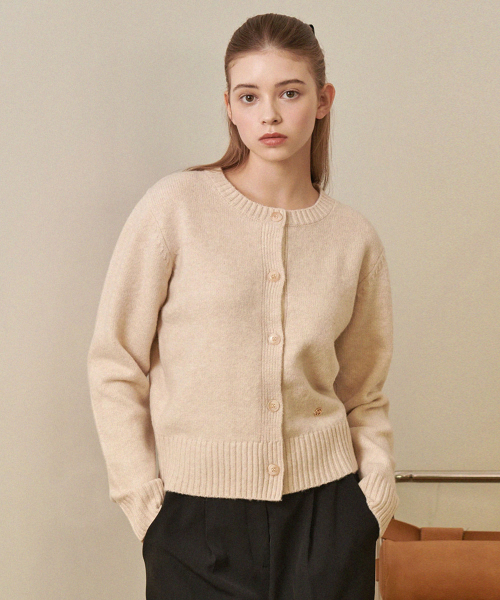 Anemone Wool Basic Cardigan