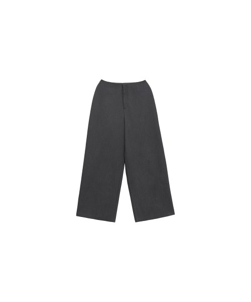 트리밍버드(TREEMINGBIRD) 2-way Folded Wrap Skirt-pants [ Dark Gray 