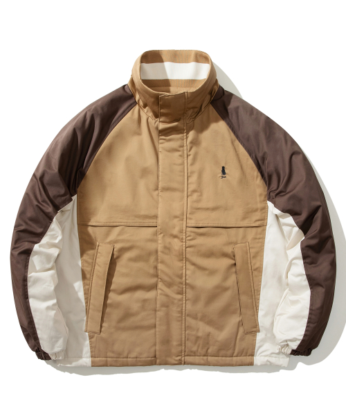 Парка Yacht с утеплителем Colorblock Beige