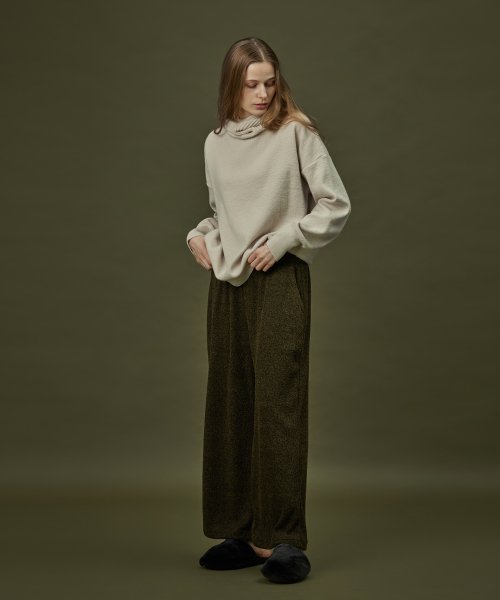 LOUNGE PANT_khaki black (women)