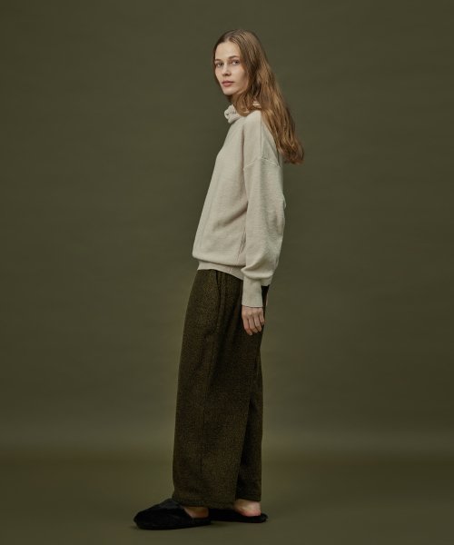 LOUNGE PANT_khaki black (women)